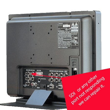 Panasonic BT-LH professional monitor SDI port repair Glendale Burbank